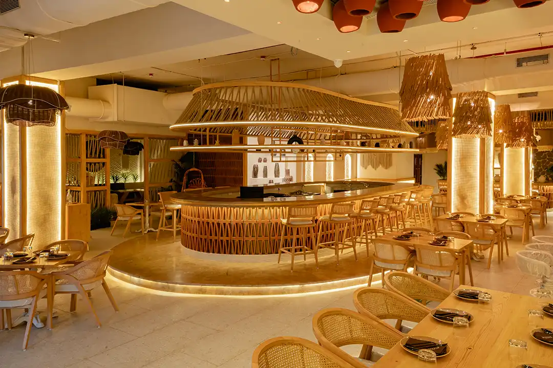 esthetic interior design at best cafe in Thane